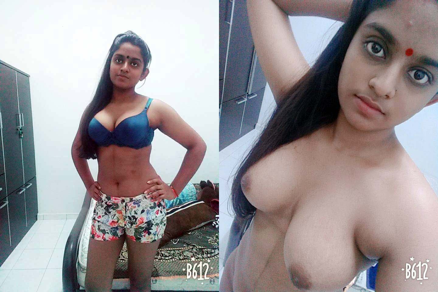 Malaysian Tamil Horny Girl Topless Selfie Photos | Femalemms